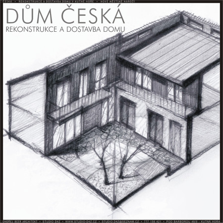 DŮM ČESKÁ - Kutná Hora | Nové městské nároží - více ve složce: DOMY: 1) STUDIE: 1.2) DŮM ČESKÁ